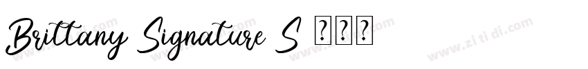 Brittany Signature S字体转换